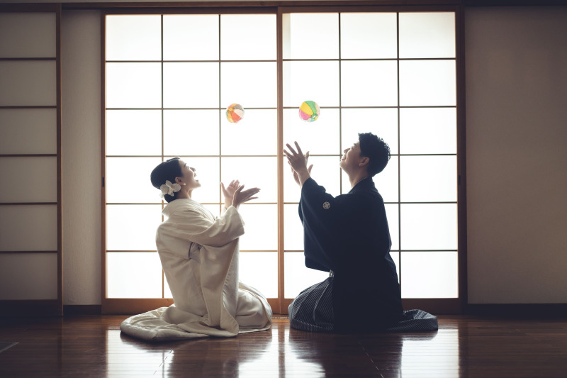 1月2月　お得！スタジオ1着＋菊翠苑庭園、和室1着　お好きな衣装2着（衣装差額なし！）84,000円　レタッチ済データ130つき