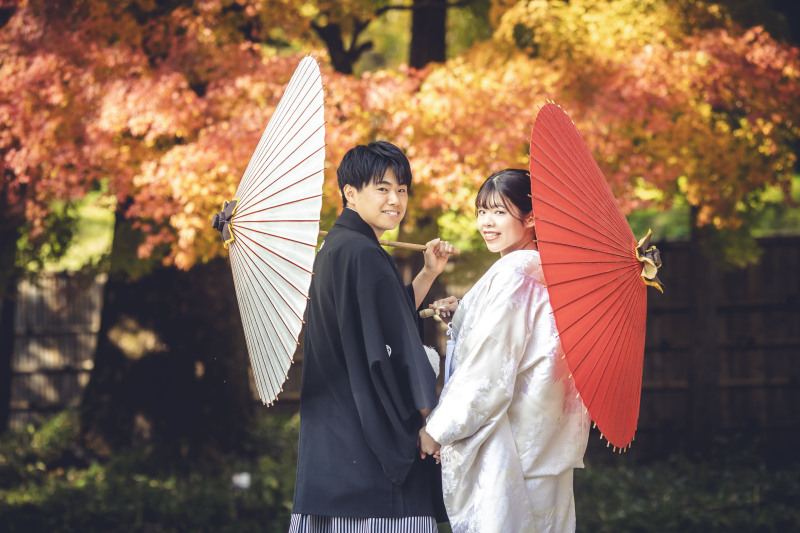 人気プラン紅葉 日光田母澤御用邸2着プラン 118,000 和室レンタル付 200カットレタッチ済みデータ付