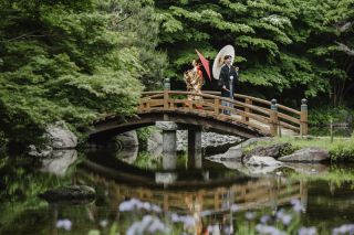【4月25〜6月新緑プラン】 若竹の杜と日本庭園の2ヶ所ロケ　お好きな衣装２着着て撮影　&yen;110,000！