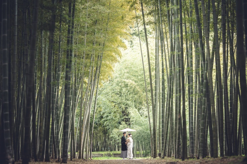 早割１月撮影★圧巻の竹林と日本庭園の２ヶ所で撮影♪和装弐点プラン　お好きな和装２着（衣裳差額無し）・美容・撮影データ２３０枚付