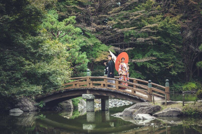 9/1~10/23 日本庭園撮影+スタジオ撮影 80,000円 お好きな衣装(差額なし)撮影データ100色補正付き