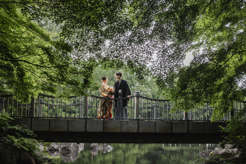 3/15~4/10頃桜ロケ＋日本庭園2ヶ所ロケプラン　好きな衣装2着（衣装差額なし）110,000円データ230カット付