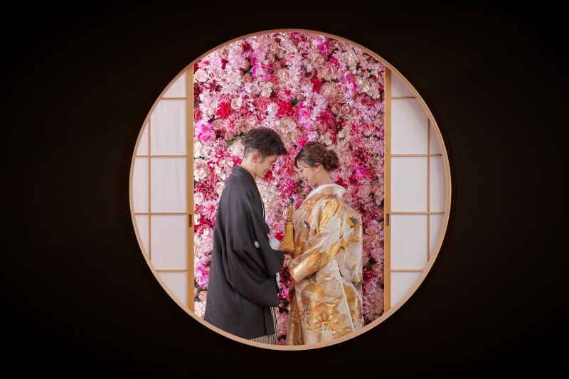 慶事窓を使った四季折々の撮影