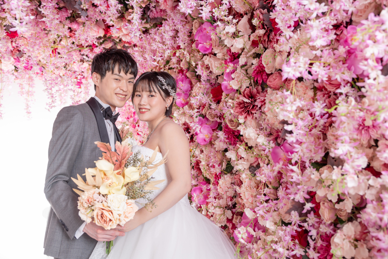 フラワーウォールで！