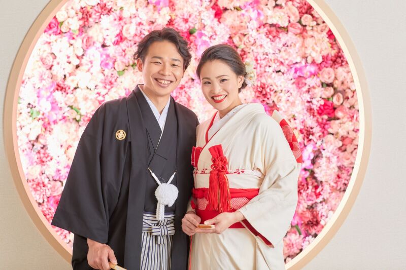 慶事窓で満点の笑顔