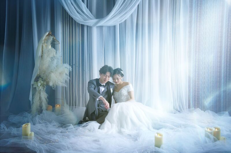 オーガンジーでふんわり撮影