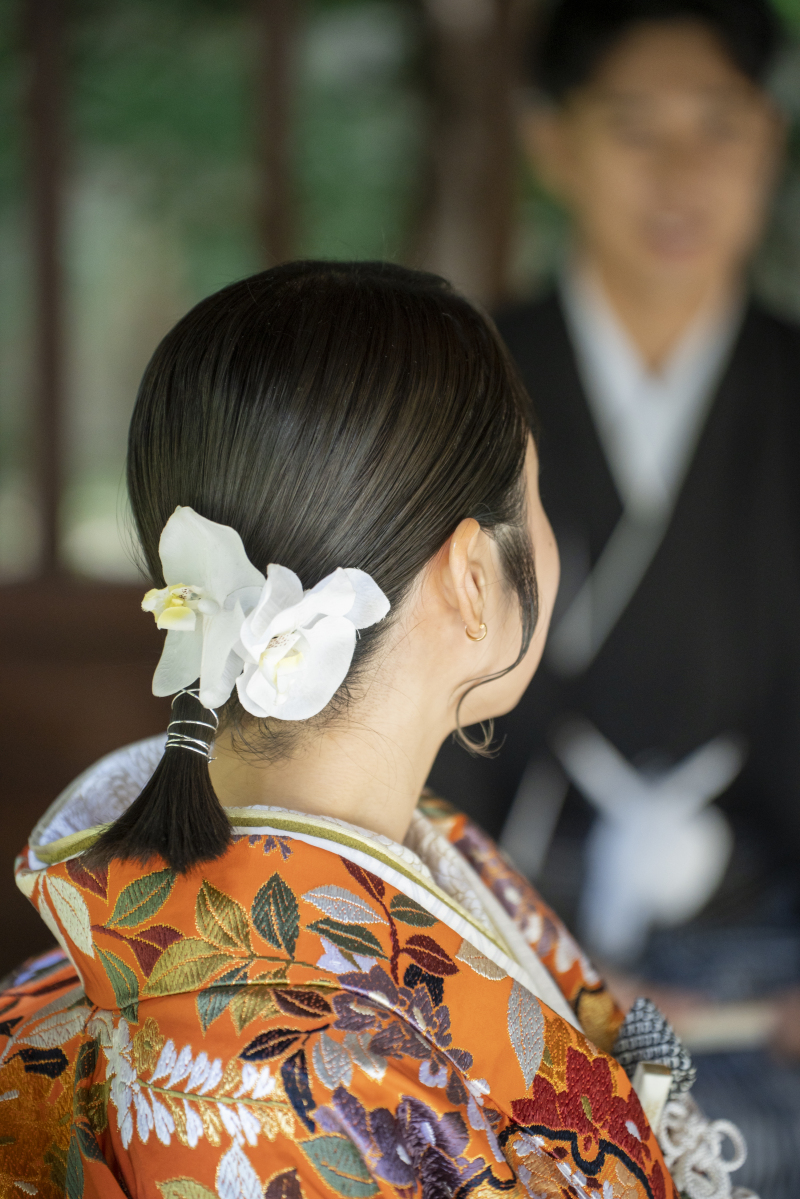 ヘアスタイルもこだわって