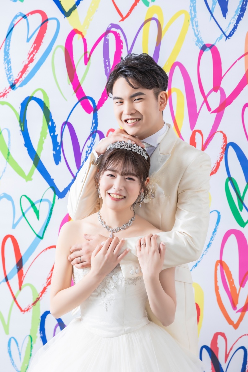 ハートいっぱいの背景で