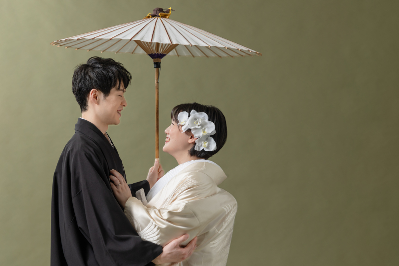 和傘と笑顔で！