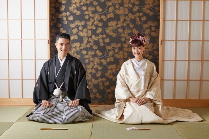 和室での定番お座りショット
