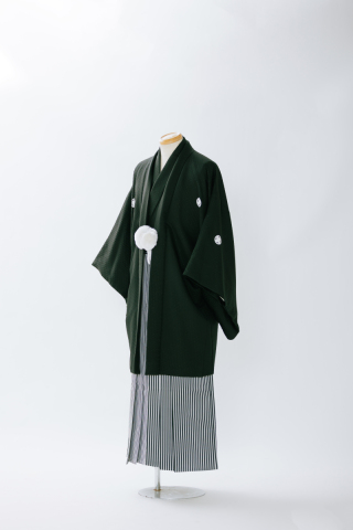 紋付袴（黒・菱形）002