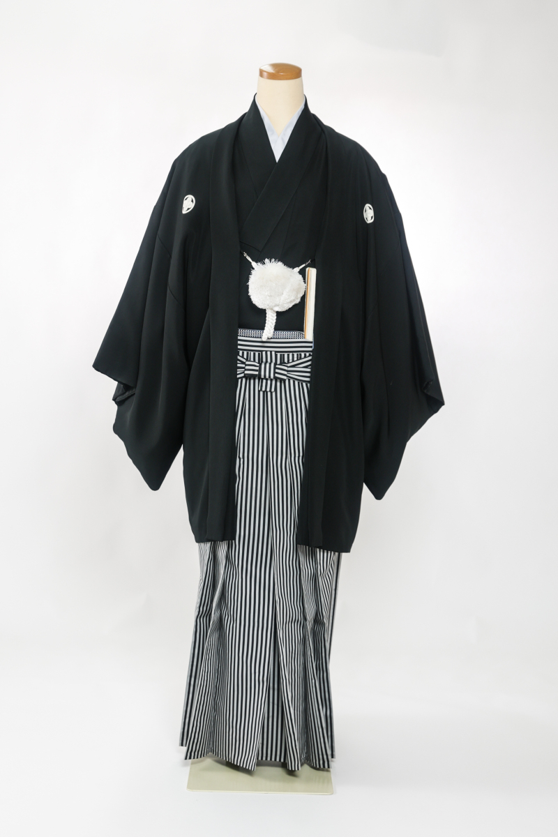 紋付袴（黒）001