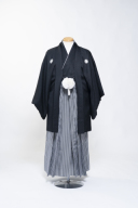 紋付袴（黒・菱形）002