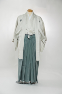 紋付袴（白・菱形）006