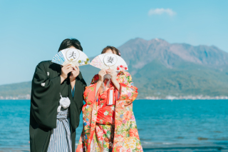 玉里庭園〜桜島
