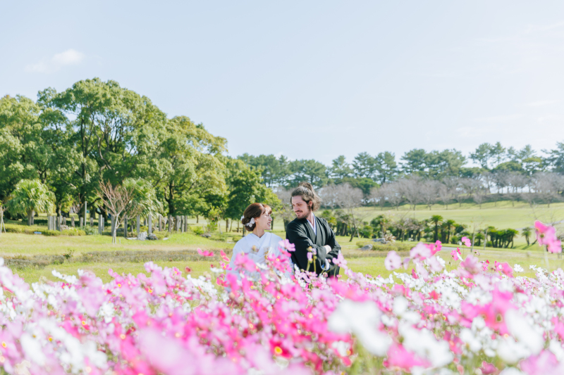 コスモスの中で❀