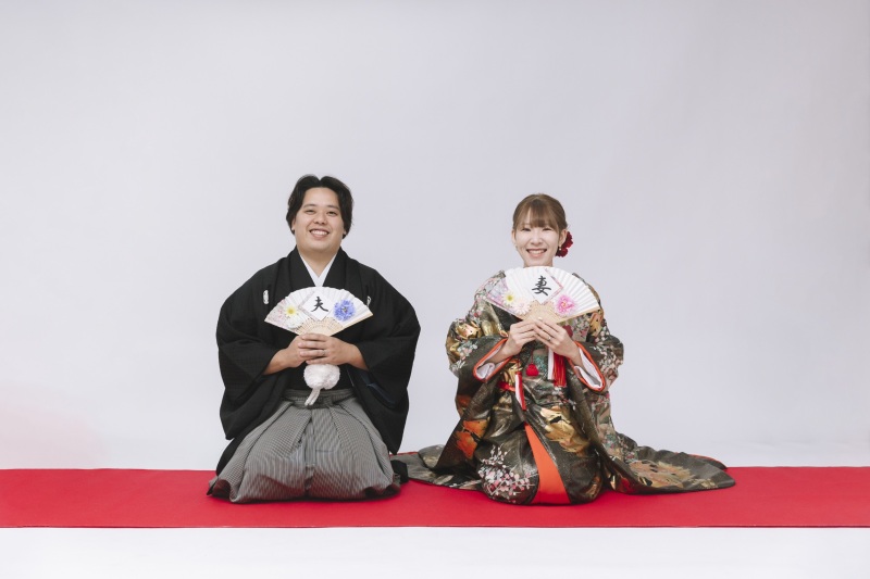 夫婦の第一歩を記す、幸せの正座ショット