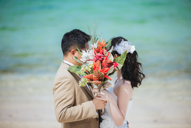 石垣島の綺麗なビーチで