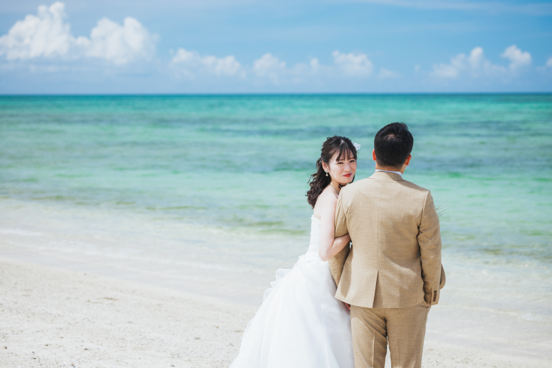 ご新婦様振り向きショット