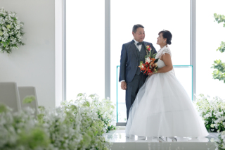 海が見えるチャペルで.◦◍