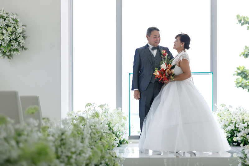 海が見えるチャペルで.◦◍