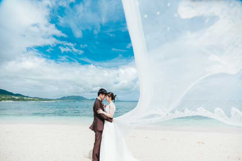 ベールをふわっと