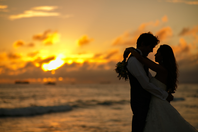 夕日が演出する幻想的なシルエット撮影