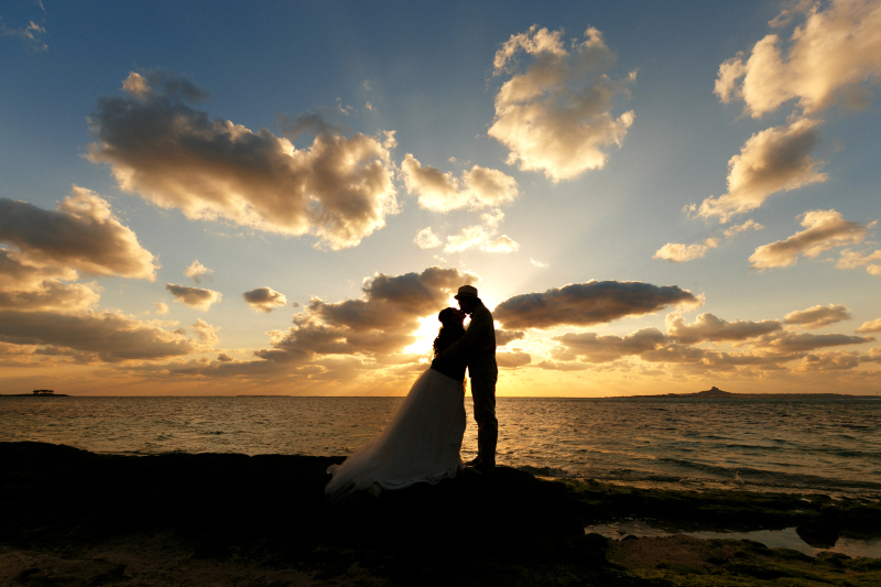 大自然の力強さがお二人を包み込むように