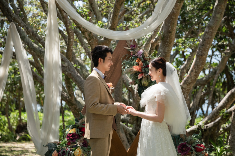 フサキビーチリゾートでのフォトウエディング+ホテル内フォトツアー!【挙式会場&ビーチ&オーシャンビュー&ホテル内 120カット】