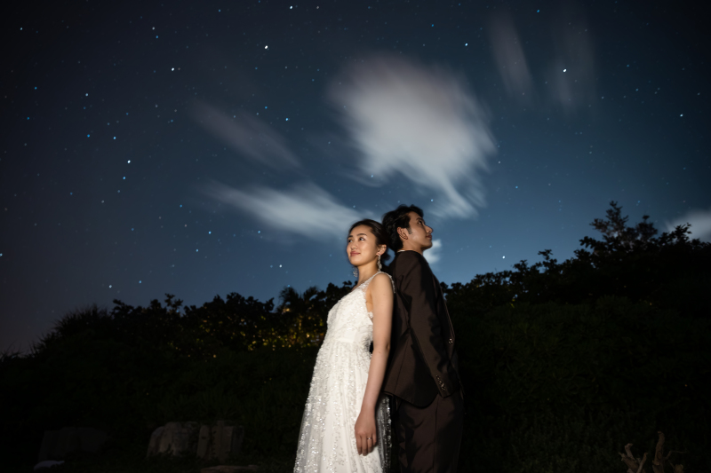撮影日限定星空プラン★【絶景ビーチ&星空フォトプラン】衣裳・撮影・ヘアメイクすべて込み(撮影データ105カット)
