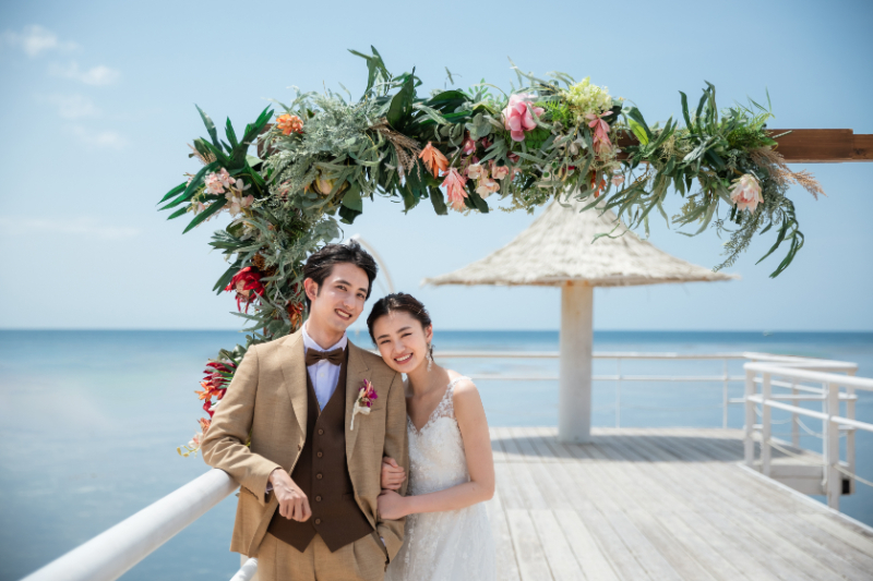 フサキビーチリゾートでのフォトウエディング&ホテル内撮影が叶う!【挙式会場&ビーチ&ホテル内 100カット】
