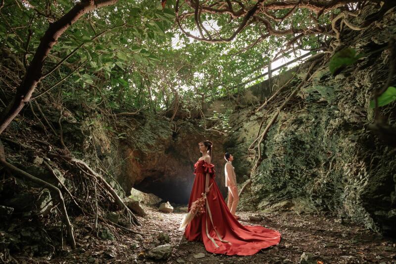 【成約特典/ドローンフォト】撮影日限定星空プラン★【岩場ビーチ&星空フォトプラン】衣裳・撮影・ヘアメイクすべて込み