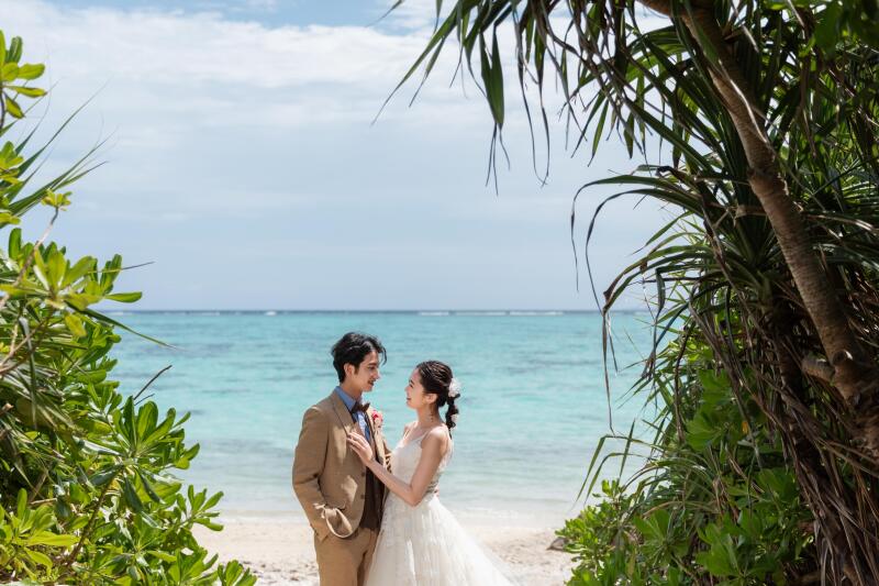 《期間限定》【絶景ビーチ＆ヤシの木プラン】☆衣裳選び放題／撮影100カット／土日祝も対象！