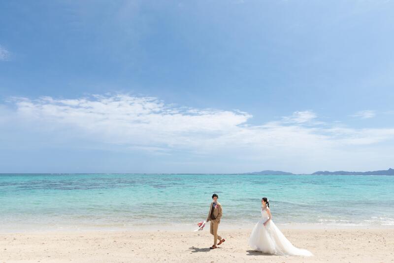 《期間限定》【絶景ビーチ＆ヤシの木プラン】☆衣裳選び放題／撮影100カット／土日祝も対象！
