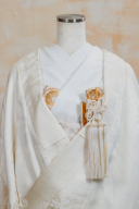 花嫁3点セット（白・金模様柄）