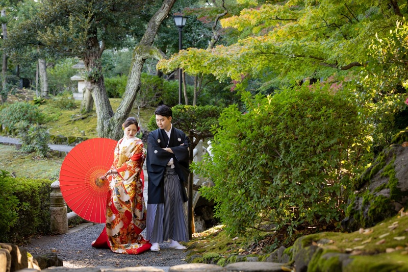 旧安田庭園での撮影