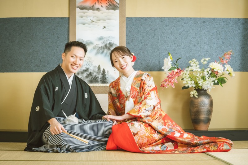 お色直しをして撮影