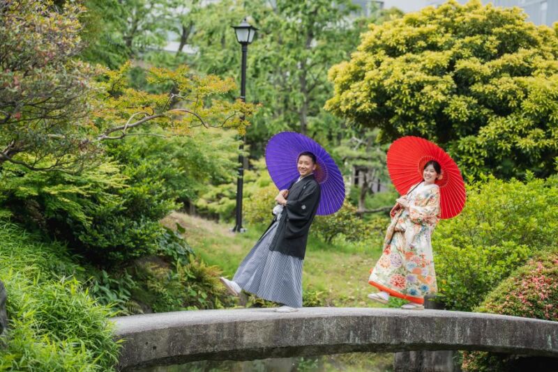 橋の上でも