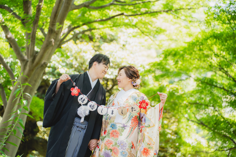 5月の日本庭園での撮影