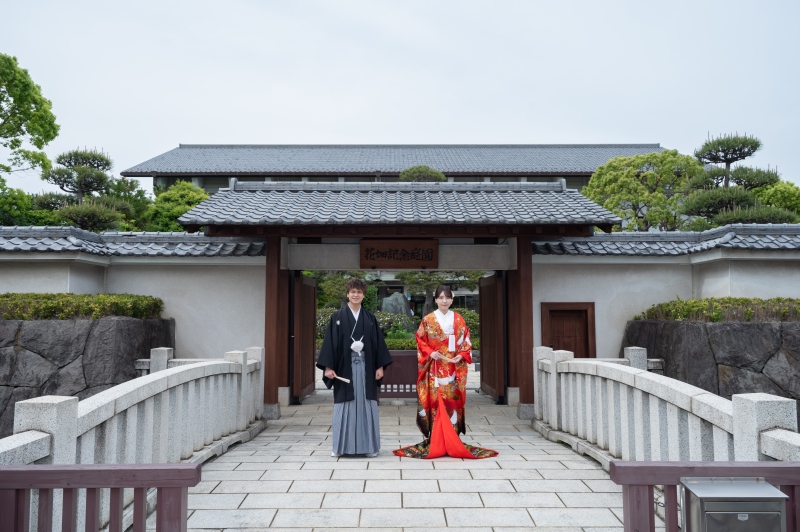 日本庭園と東京駅ナイトでの撮影