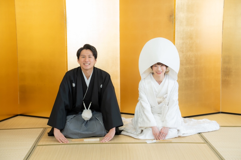 綿帽子もつけて