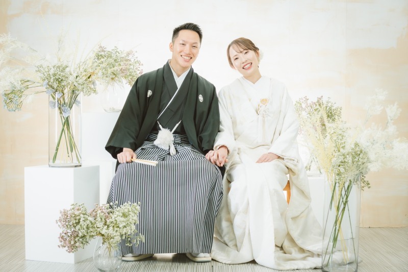 リニューアルした背景ブースで撮影