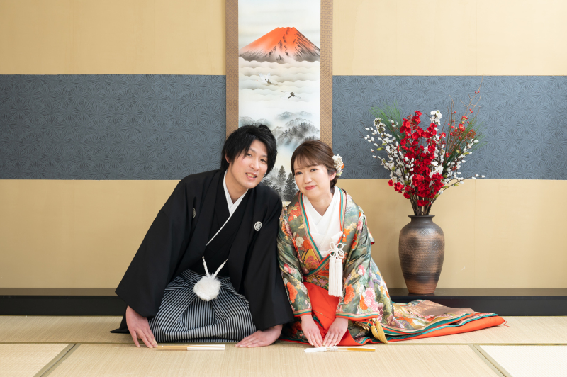 正座ショットの撮影