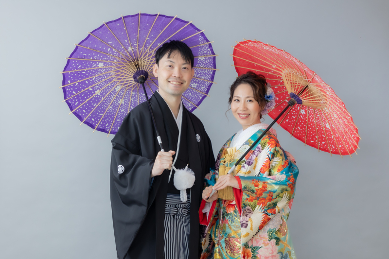 お色直しして撮影