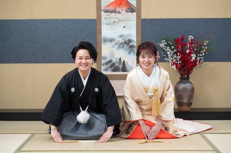 梅の時期だけご案内している池上梅園での撮影