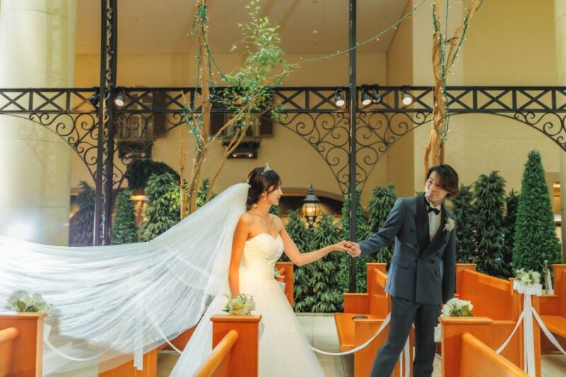 ベールをフワッと①