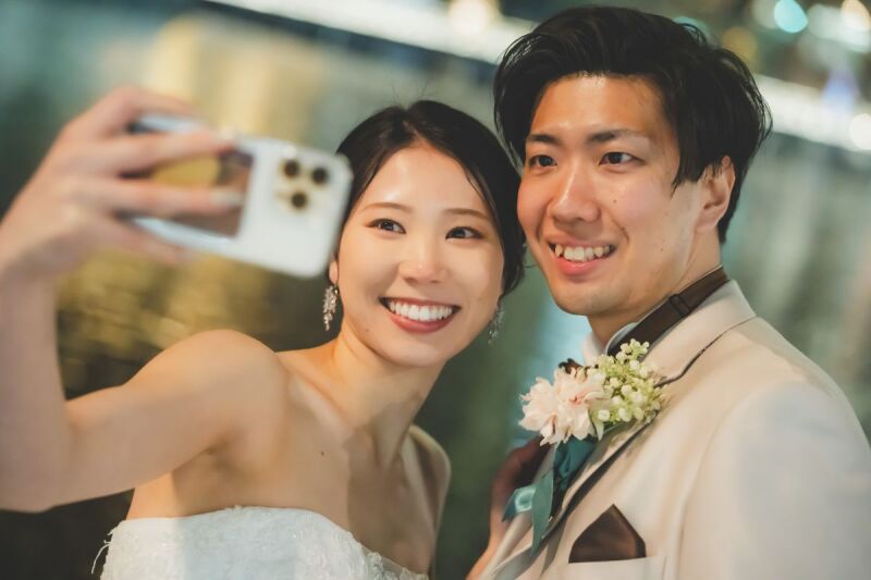 自撮りショットを撮影