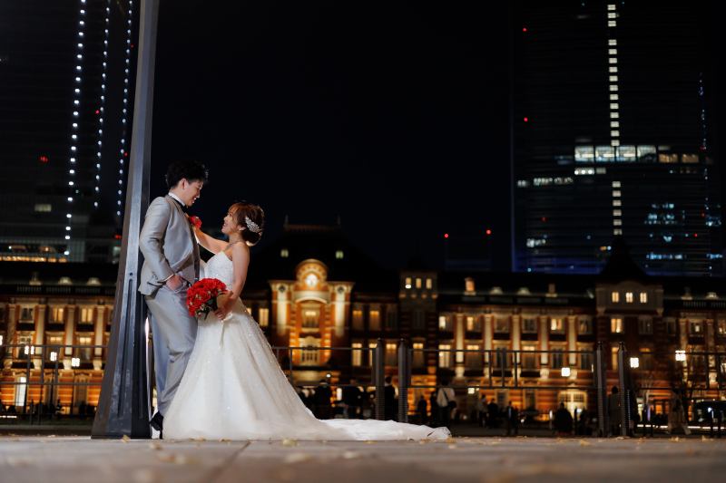 東京駅ナイトの撮影