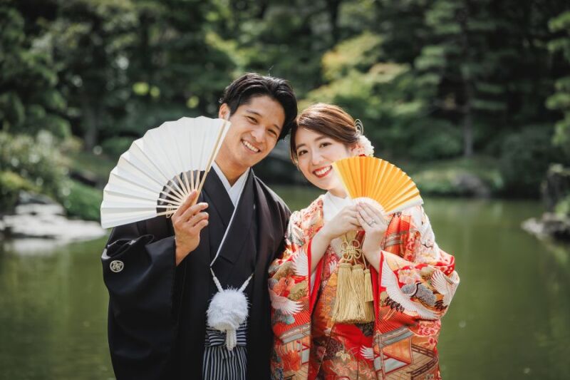 お好きな和装で日本庭園&スタジオプラン