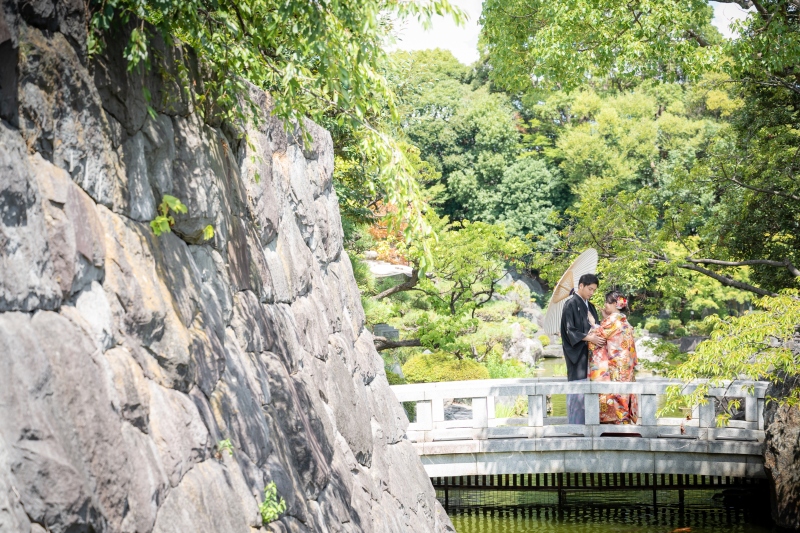 花畑記念庭園は色々な建造物がある庭園です